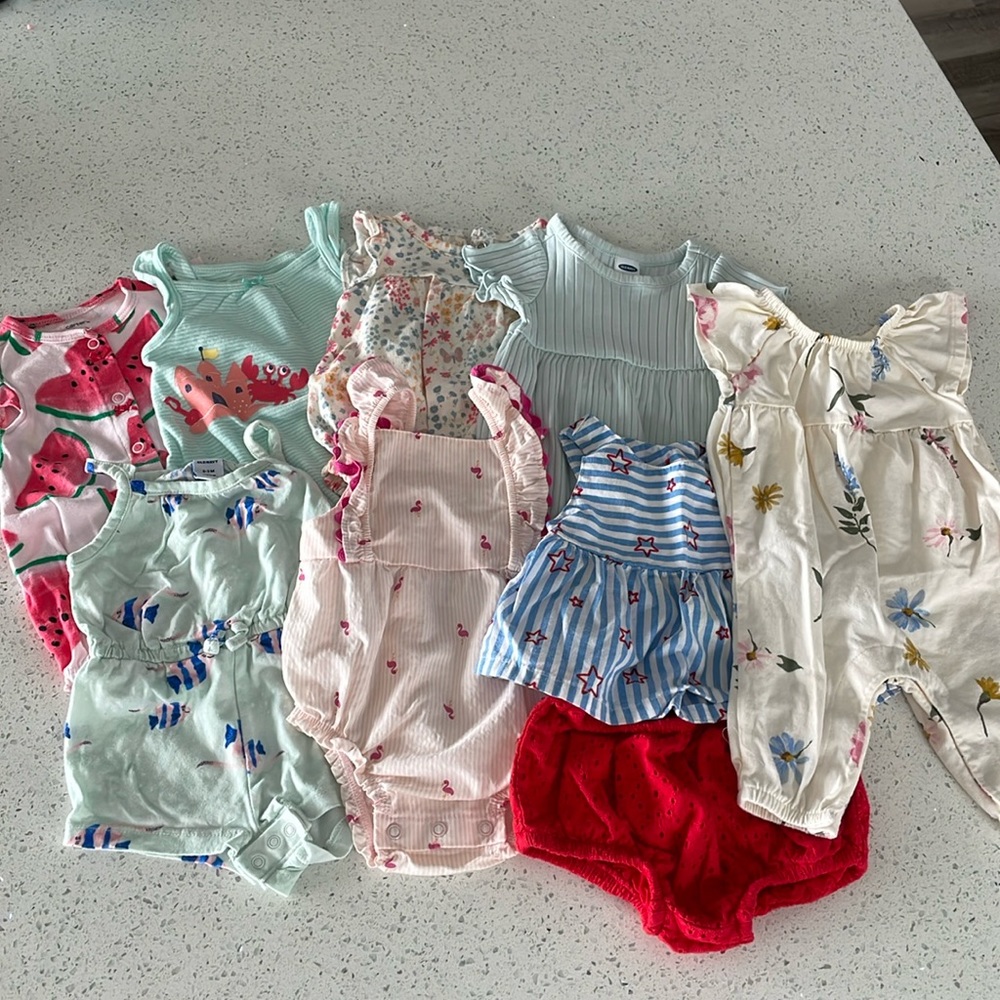 0-3 month girls summer bundle